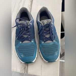 On Women's Cloudflyer Running Tennis Shoes, Storm/white FOR SALE